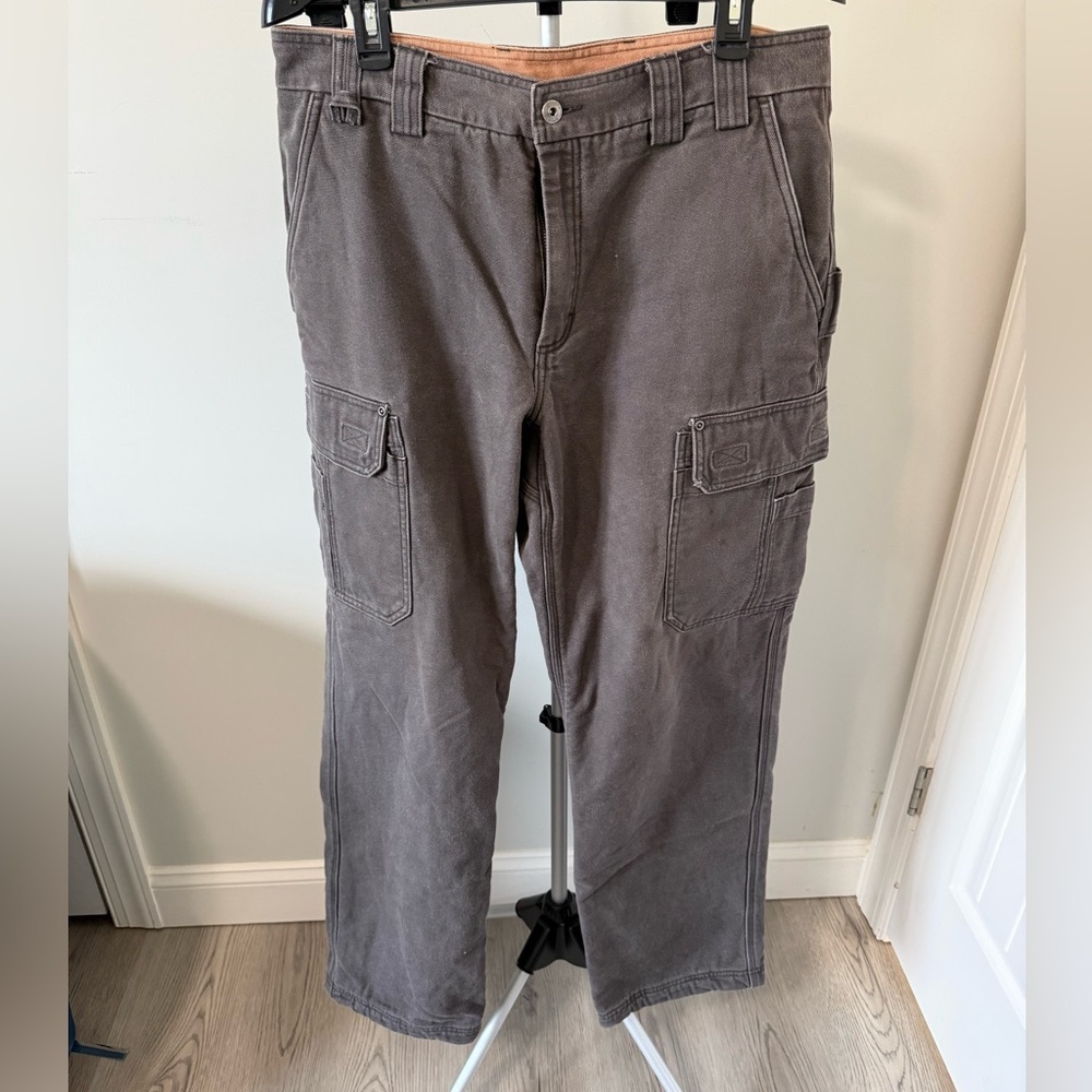 Duluth Fire Hose Cargo Pants 36x34 Fleece Lined Relaxed Fit Work